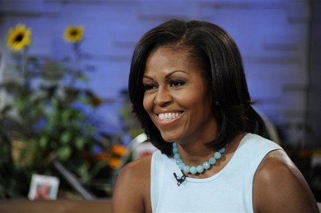První dáma USA Michelle Obamová pila pohovoit o své knize do oblíbeného zpravodajského poadu Good Morning America (Dobré ráno, Ameriko).