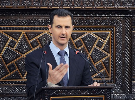 Baár Asad pi projevu
