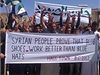 Opoziní demonstrace v Sýrii.
