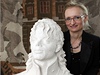 V rakouském Mistelbachu bude odhalena socha Michaela Jacksona. Na snímku její autorka Daniela Kartáková.