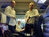 etí fotbalisté odjídjí na Euro vlakem. Na snímku Roman Hubník a Michal Kadlec