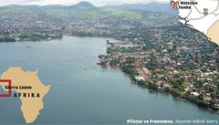 Destky dt zemely pi potopen lod u Sierra Leone