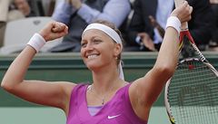 Kvitov otoila rozhodujc set, je poprv v semifinle French Open