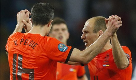 Robin Van Persie (vlevo) a Arjen Robben