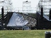 V Torontu se zítilo pódium ped koncertem rockové skupiny Radiohead.
