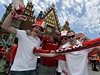 Fanouci ped utkání eska s Polskem na Euru