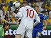 Anglie - Ukrajina (Rooney stílí gól)