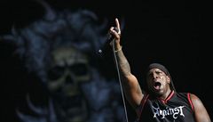 Zpvák Derrick Green z brazilské kapely Sepultura