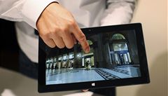 Prezentace nového tabletu v Los Angeles.