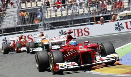 Fernando Alonso ve Valencii