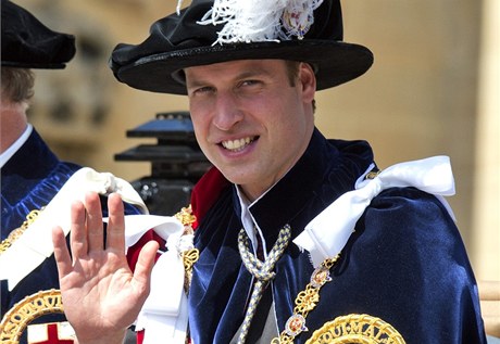 Britský princ William navtívil bohoslubu ve Windsoru