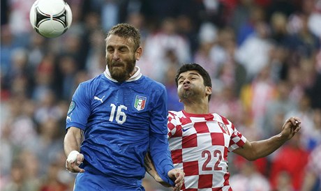 Itálie - Chorvatsko (vpravo De Rossi)