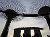 V Singapuru zahájil provoz pro veejnost park s umlými stromy