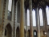 Uvnit Jakobínského kostela v Toulouse.