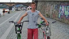 Dvacetiletý Tomá Sýkora by rád vidl v centru Prahy více kol. 