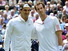 Andy Murray (vpravo) a Roger Federer