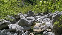 Vysychající koryto, ka�on Vikos.
