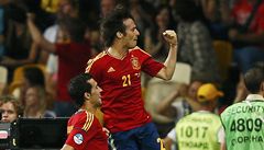 David Silva oslavuje branku