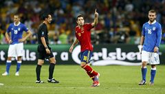 Jordi Alba oslavuje branku