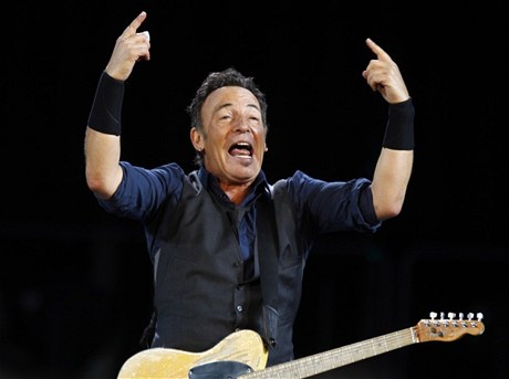 Bruce Springsteen na květnovém koncertu v Barceloně