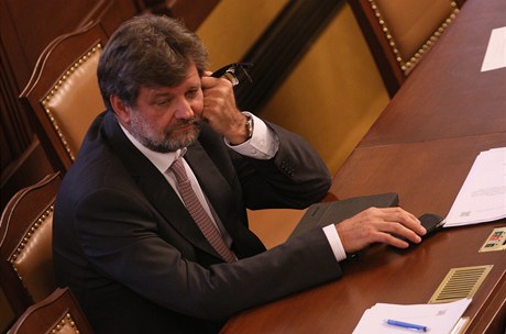 Ministr vnitra Jan Kubice ve snmovn.