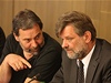Radek John (VV) a ministr vnitra Jan Kubice na zasedání snmovního bezpenostního výboru
