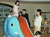 Kim ong-un u velké modré skluzavky.