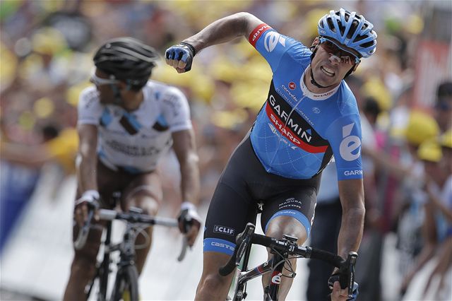 Britský vít�z 12. etapy Tour de France David Miller