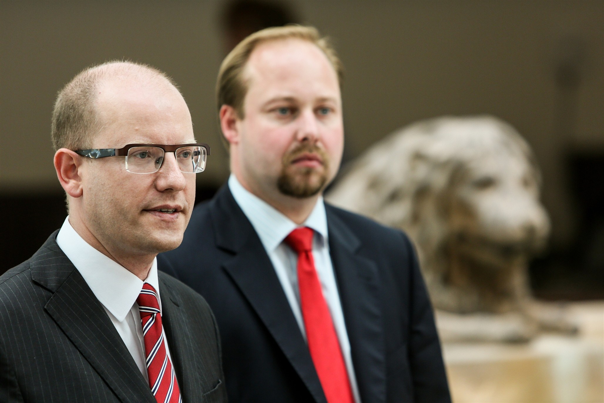 Bohuslav Sobotka a Jeroným Tejc na snímku z roku 2012. 