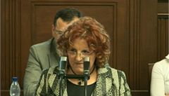 Vlasta Parkanová se vyjadřuje k policejní žádosti před hlasování o jejím vydání k trestnímu stíhání.