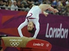Gymnastka Kristýna Páleová na peskoku