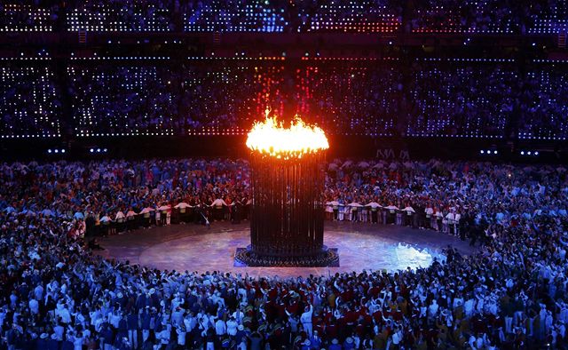 Zahájení olympiády (olympijský ohe�)