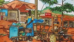 Kreslí život v Ugandě. Podívejte se na exkluzivní obrázky