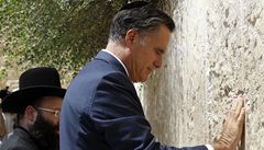 Mitt Romney natval Palestince. Jeruzalm je hlavn msto Izraele, ekl