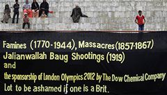 Ob�ti tragédie v Bhópálu b�hem posledního roku vedly aktivní kampa� za vy�azení Dow Chemical ze sponzor� her.