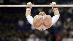 Gymnastka Kristýna Páleová na bradlech