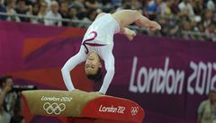 Gymnastka Kristýna Páleová na peskoku