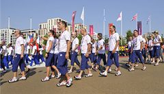 Češi byli oficiálně přivítáni v olympijské vesnici 