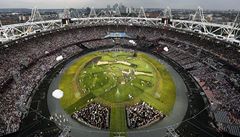 Olympijský stadion v Londýn� se p�ipravuje na zahájení her.