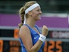 eská tenistka Petra Kvitová postoupila ve dvouhrách jako jediná do 3. kola olympijského turnaje