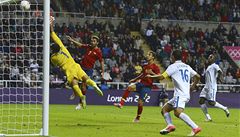 N�jv�t�í �ance fotbalist� �pan�lska v prohraném olympijském zápase proti Hondurasu