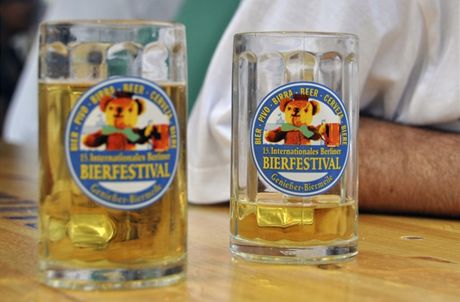 Pivní festival v Berlín. 