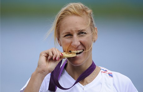 Miroslava Knapková se zlatou medailí