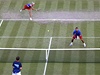 etí tenisté Lucie Hradecká (vlevo) a Radek tpánek vypadli v 1. kole smíené tyhry olympijského turnaje. Po velké bitv je vyadili domácí Britové Andy Murray a Laura Robsonová