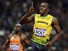 Usain Bolt dobhl do cíle jako první