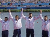 tykajak (zleva) Daniel Havel, Luká Trefil, Josef Dostál a Jan trba vybojoval bronzovou medaili