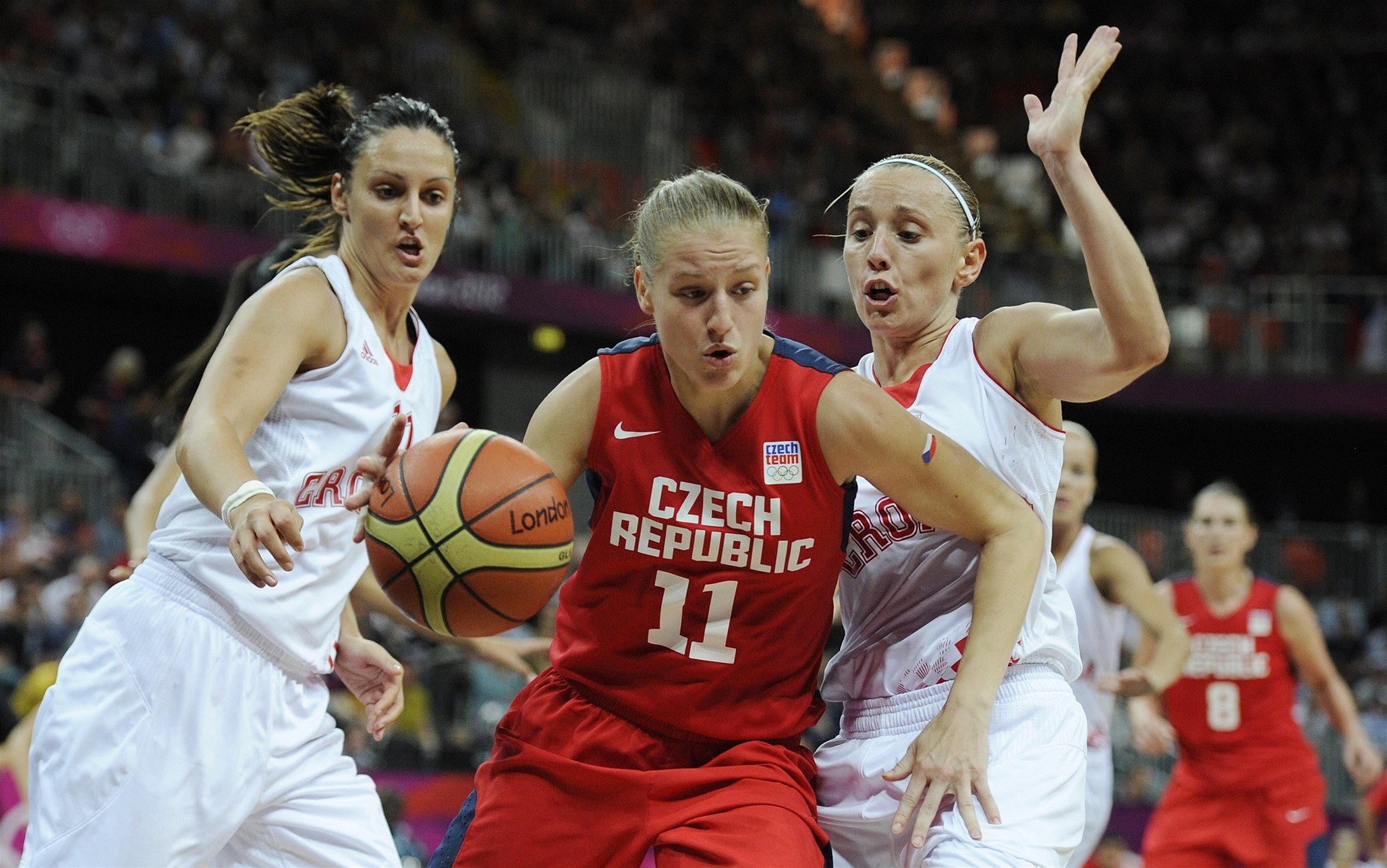 Basketbalistky: �esko - Chorvarsko (Elhotová)