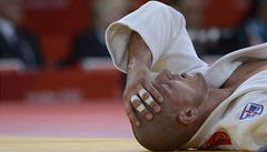Judista Luká Krpálek prohrál ve tvrtfinále olympijského turnaje na ippon s mistrem svta Tagirem Chajbulajevem z Ruska a musel do oprav 