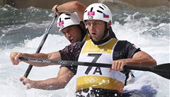 Deblkanoisté Jaroslav Volf a Ond�ej �t�pánek nepostoupili do finále olympijského závodu ve vodním slalomu