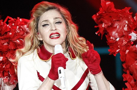 Madonna pi svém vystoupení na Olympijském stdionu v Moskv